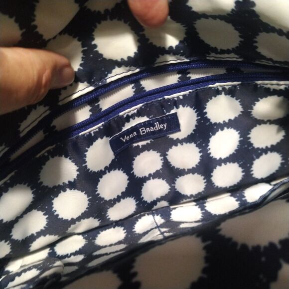 Vera Bradley Iconic Signature Indio Pattern Little Crossbody Hipster Bag - Picture 13 of 16